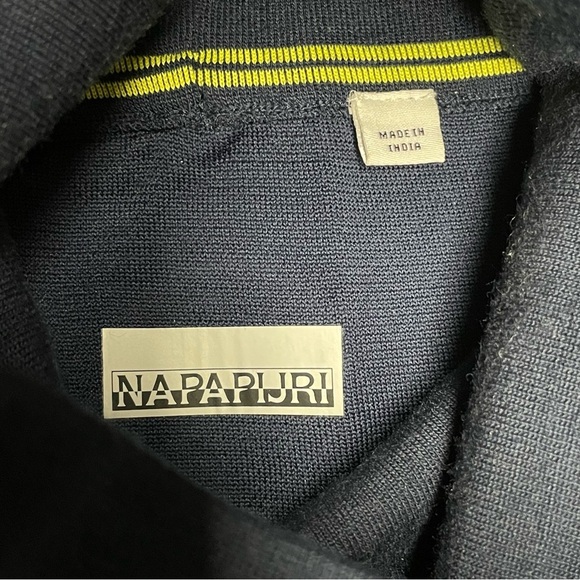 Napapijri Navy Blue Turtleneck Long Sleeve Size XS - Picture 11 of 12